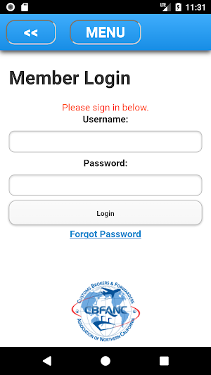 CBFANC Mobile App Screenshot 1