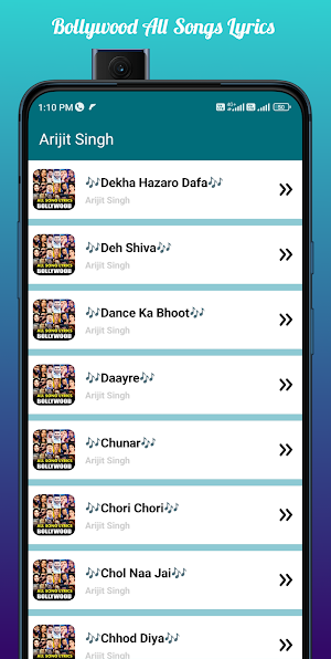 Bollywood Songs Lyrics Screenshot 3