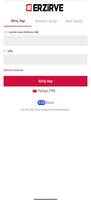 Erzirve Optik B2B Screenshot 0