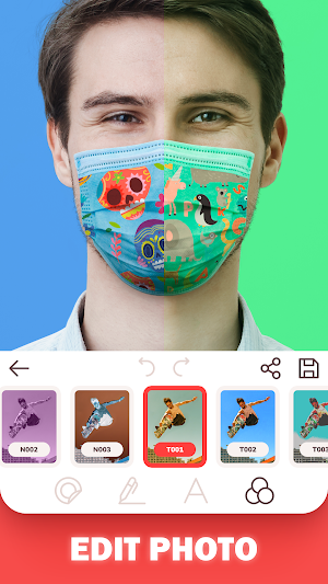 Face Mask Editor - create a surgical mask Screenshot 1
