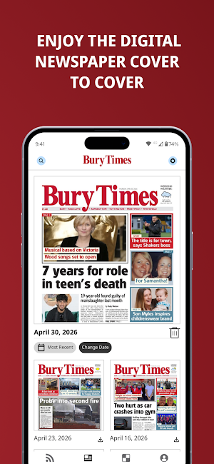 Bury Times Screenshot 2