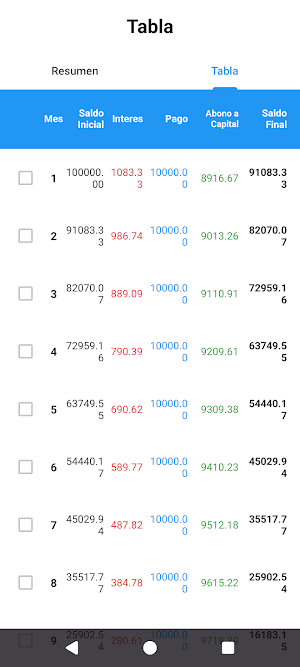 FinanApp Screenshot 1