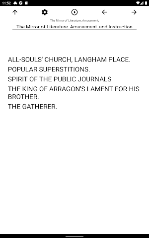 Book, The Mirror of Literature, Amusement, an... Screenshot 2