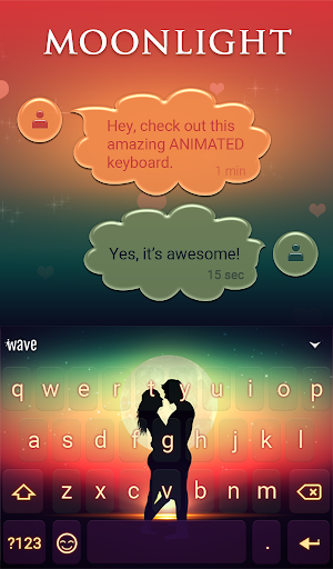 Moonlight Animated Keyboard + Live Wallpaper Screenshot 2