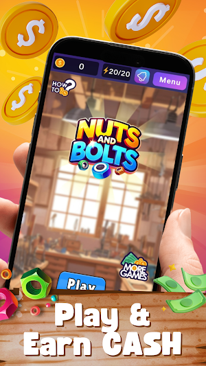 Nuts Bolts Sort - Earn Money Screenshot 0