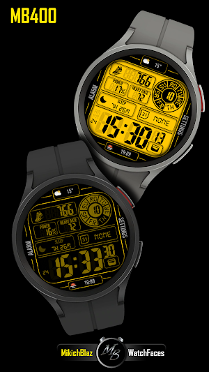 Digital Watch Face MB400 Screenshot 2
