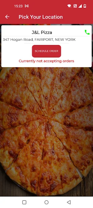J&L Pizza Screenshot 2