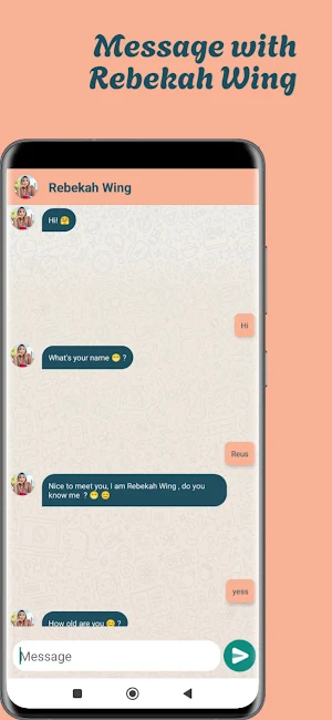 Rebekah Wing Mesage Call Video Screenshot 2