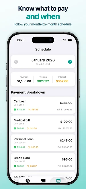 Debt Payoff Tracker Screenshot 2