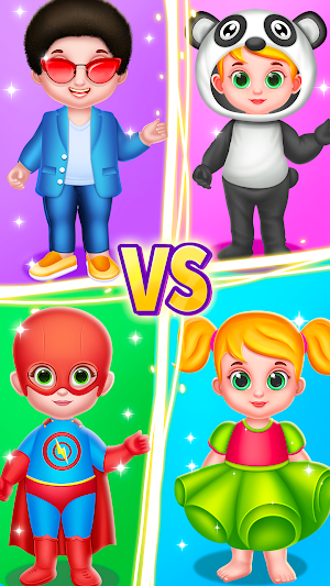 Cute Twins Dress up Duel Game Screenshot 3