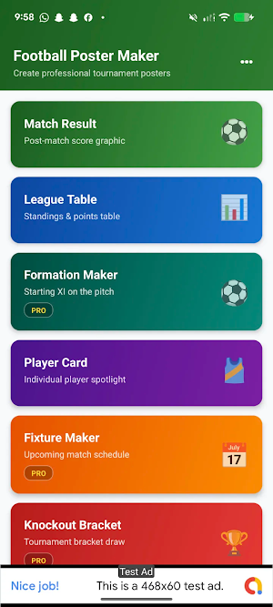 Football Tournament Poster Screenshot 0