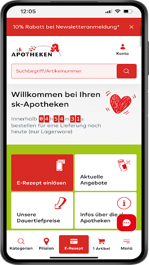 sk-Apotheken Shop und E-Rezept Screenshot 2