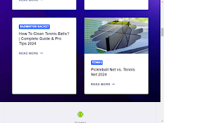 Racket Sports Info Screenshot 1