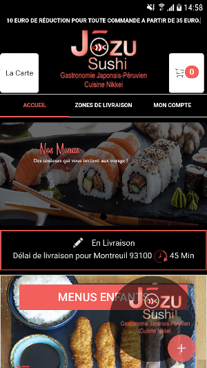 JOZU SUSHI Screenshot 1