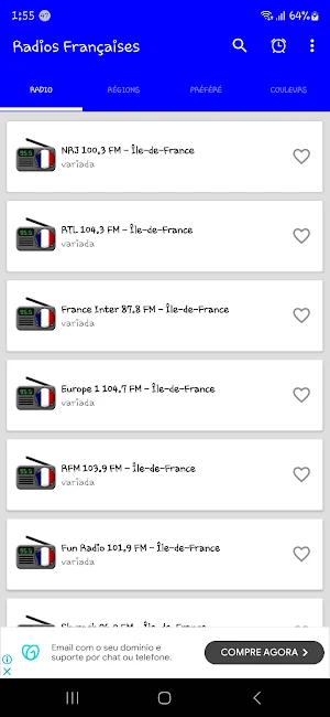 Radios De France Screenshot 1