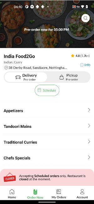 India Food2Go Screenshot 2