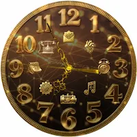 Animated Golden Watch Face