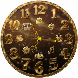Animated Golden Watch Face Screenshot 1