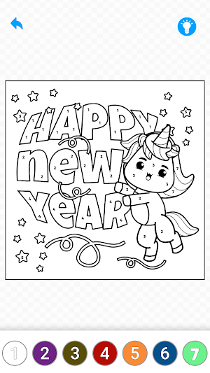 Happy New Year 2024 Color Book Screenshot 1