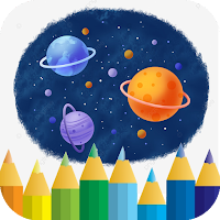 Space Planet Coloring