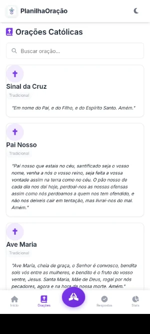 Planilha de Oração Screenshot 1