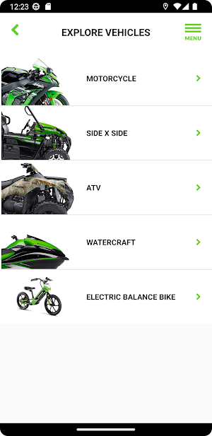 Kawasaki Connect Mobile App Screenshot 0