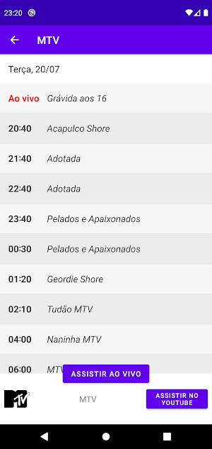 Guia de Programação Screenshot 2