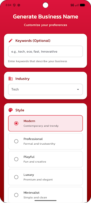 Business Name Generator Screenshot 3