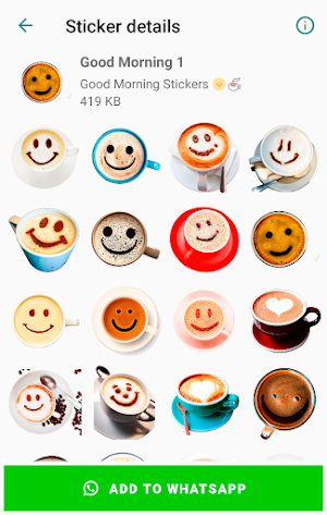 Good Morning and Good Night Stickers for WhatsApp Screenshot 0