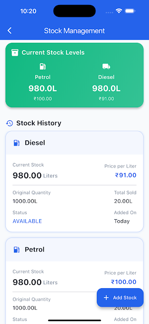 Fuel Ledger Screenshot 1