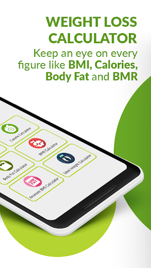 Weight Loss Calculator - BMI, & Calorie Calculator Screenshot 1