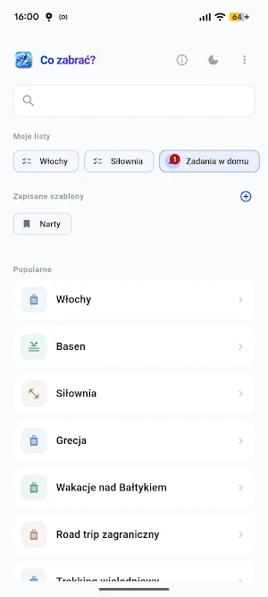 Co Zabrać? Screenshot 0