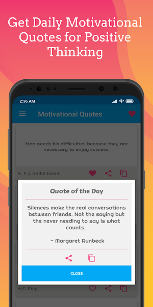 Daily Motivational Quotes - Positive Quotes Screenshot 1