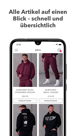 ESTEEM Clothing Screenshot 1