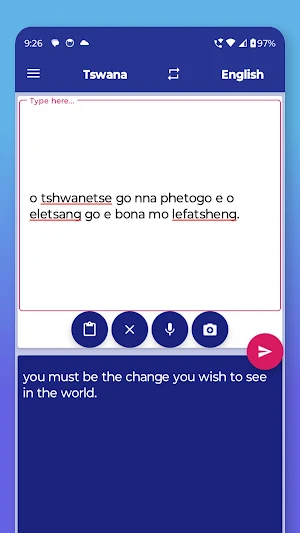 Tswana English Translator Screenshot 3