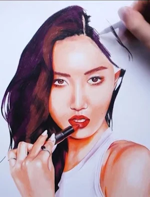 How to Draw Vocalist Girlgroup Idol Kpop Screenshot 2