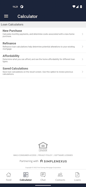 First Savings Mortgage Screenshot 1