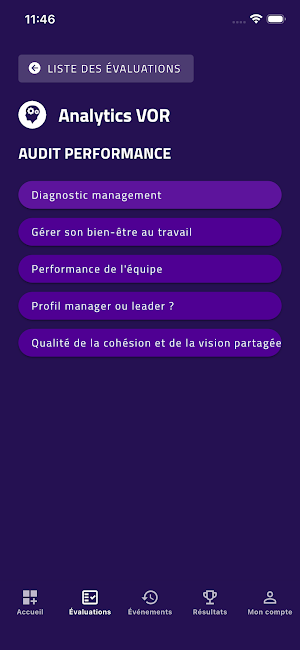 VOR -analyse des comportements Screenshot 3