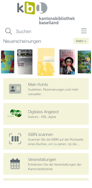Kantonsbibliothek Baselland Screenshot 0