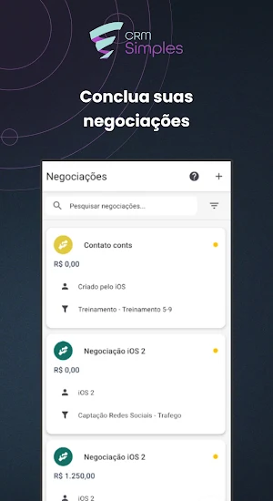 CRM Simples Screenshot 1