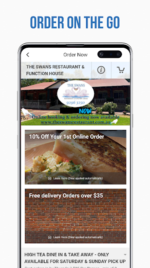 The Swans Restaurant Screenshot 1