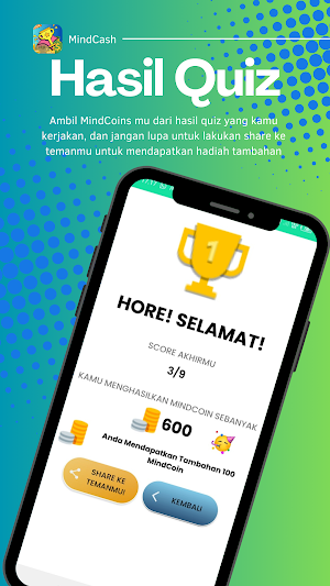 MindCash - Kuis Berhadiah Screenshot 2
