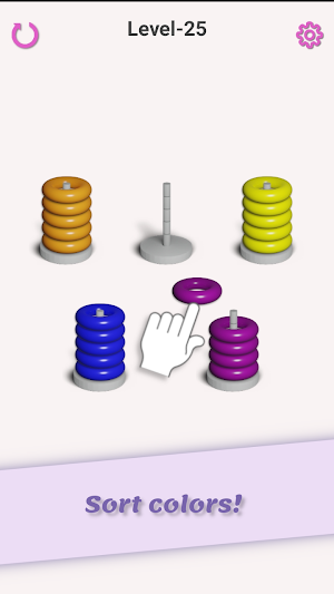 Hoop Stack Color Sorting game! Screenshot 2