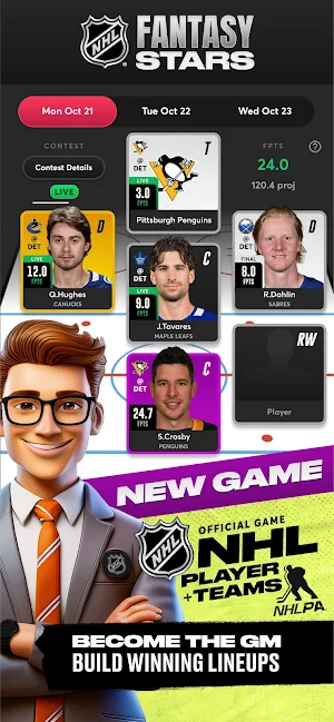 NHL Fantasy Stars Screenshot 0
