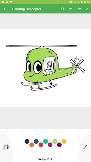 Flying helicopter coloring Screenshot 0