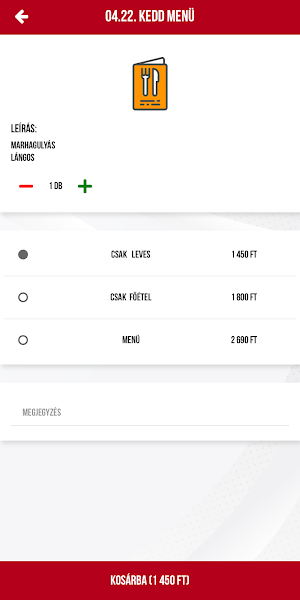 Kemencés Büfé Napi Menü Screenshot 2