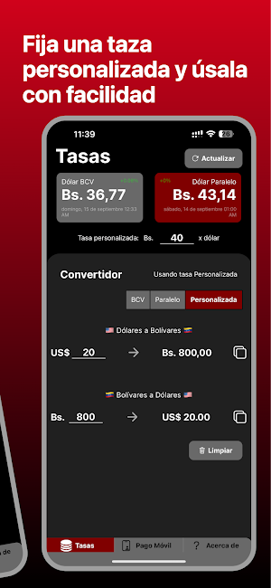 Tasa Dolar Venezuela Screenshot 2