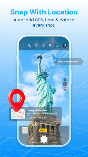 GPS Camera: GeoTag & Measure Screenshot 0