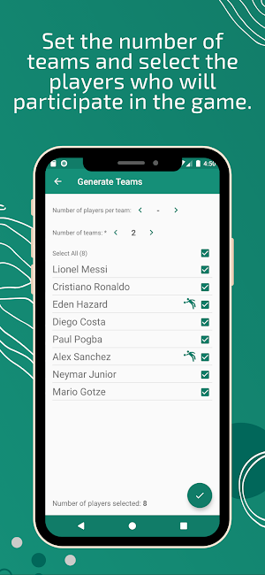 Game Teams Generator - Players Draw Screenshot 2