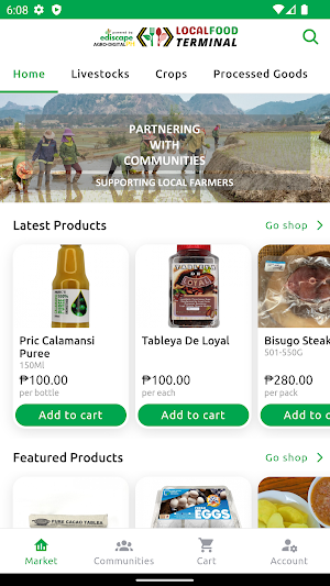 Local Food Terminal Screenshot 0